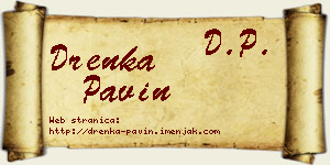 Drenka Pavin vizit kartica